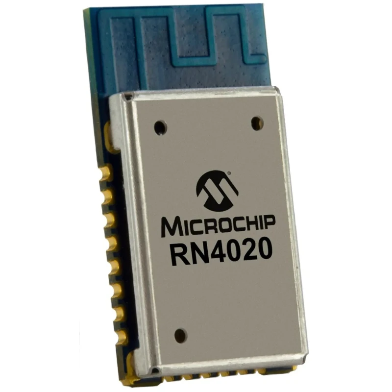 Microchip RN4020 Bluetooth 4.1 Low Energy BLE Module Compact Surface Mount 11.5 x 19.5 x 2.5 mm RN4020-V/RM123
