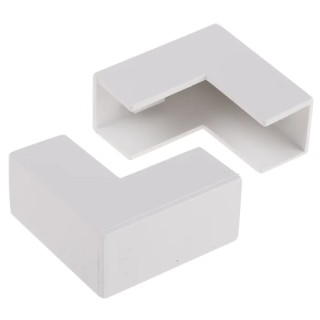 RS PRO Polyvinyl Chloride Mini PVC Cable Trunking External Angle Accessory 16 mm 917-1586