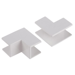 RS PRO Polyvinyl Chloride Cable Trunking Accessory Internal Angle White 16mm 917-1596