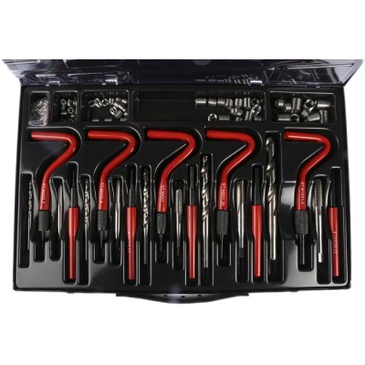 RS PRO 5 Piece Metric Thread Repair Kit M4 to M10 with HSS Drills, Taps, Thread Inserts, Mandrels, and Tang 917-2482