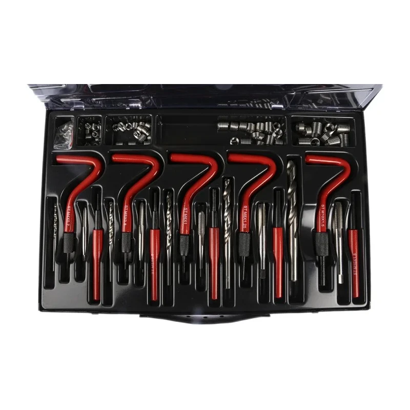 RS PRO 5 Piece Metric Thread Repair Kit M4 to M10 with HSS Drills, Taps, Thread Inserts, Mandrels, and Tang 917-2482