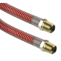 RS PRO 4 m Red Polyurethane Recoil Hose 10mm Tube Outside Diameter BSPT 1/4 in Press In Swivel Coupling 3/8 in BSP 917-2479