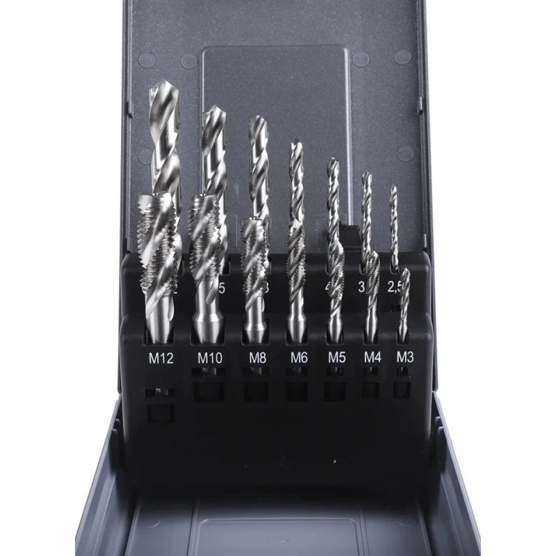 RS PRO Tap & Drill Set Machine Tap, Metric Standard, Thread Size M3 x M12, HSS Material, ISO 529 DIN 338 917-2609