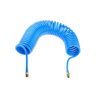 RS PRO 4 m Blue Polyurethane Recoil Hose, 65 °C Maximum Temperature, -20 °C Minimum Temperature, 10 bar Pressure 917-2334