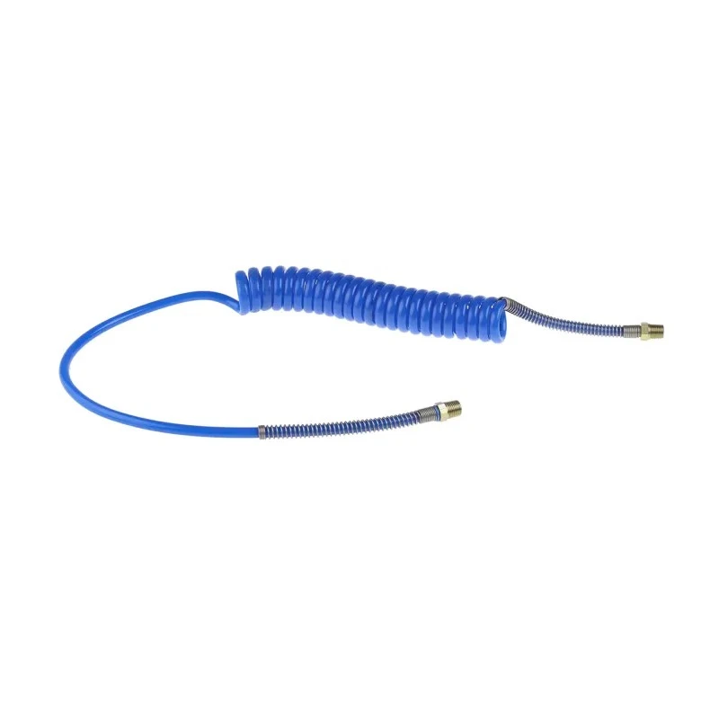 RS PRO 2 m Blue Polyurethane Recoil Hose, 65 °C Max Operating Temperature, 10 bar Pressure, BSPT 1/4" Male Connector 917-2325