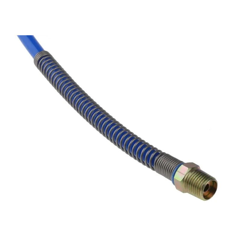RS PRO 2 m Blue Polyurethane Recoil Hose, 65 °C Max Operating Temperature, 10 bar Pressure, BSPT 1/4" Male Connector 917-2325