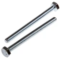 RS PRO Bright Zinc Steel Hex Bolt M4 x 50 mm, Grade 8.8, DIN 933 917-2810