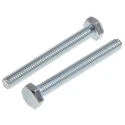 RS PRO Bright Zinc Steel Hex Bolt M4 x 35 mm Grade 8.8 DIN 933 917-2808