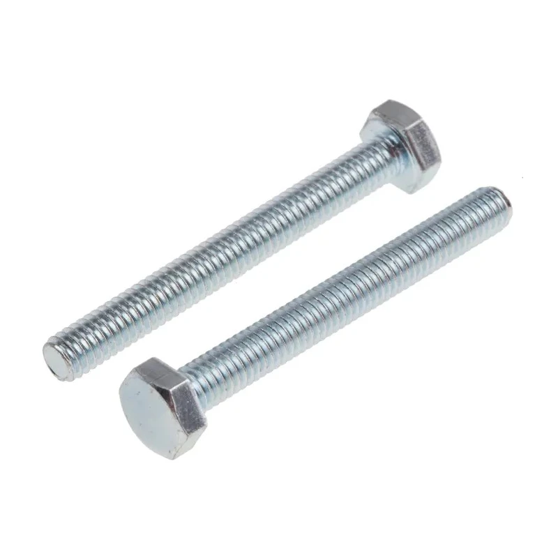 RS PRO Bright Zinc Steel Hex Bolt M4 x 35 mm Grade 8.8 DIN 933 917-2808