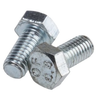 RS PRO Bright Zinc Steel Hex Bolt M5 x 10 mm, Grade 8.8, DIN 933 Standard 917-2814