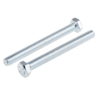 RS PRO Bright Zinc Steel Hex Bolt M5 x 50 mm Grade 8.8 Zinc Plated DIN 933 917-2820