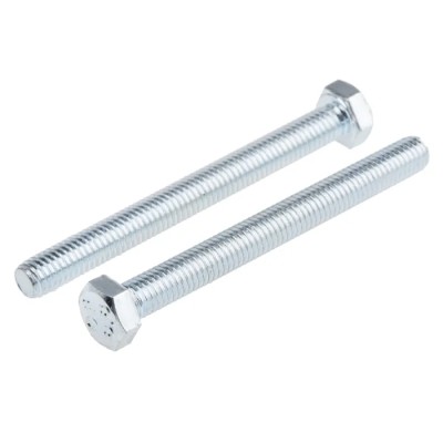 RS PRO Bright Zinc Steel Hex Bolt M5 x 50 mm Grade 8.8 Zinc Plated DIN 933 917-2820