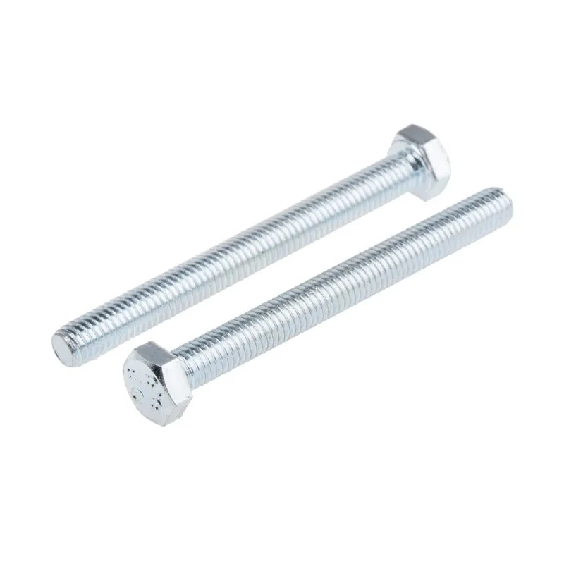 RS PRO Bright Zinc Steel Hex Bolt M5 x 50 mm Grade 8.8 Zinc Plated DIN 933 917-2820