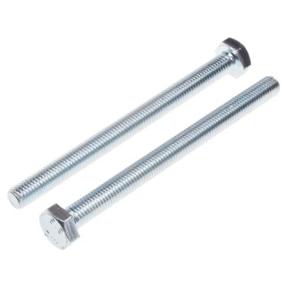 RS PRO Bright Zinc Steel Hex Bolt M6 x 80 mm Grade 8.8 DIN 933 917-2858