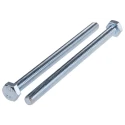 RS PRO Steel Hex Bolt M6 x 90 mm Grade 8.8 Bright Zinc Finish 917-2867