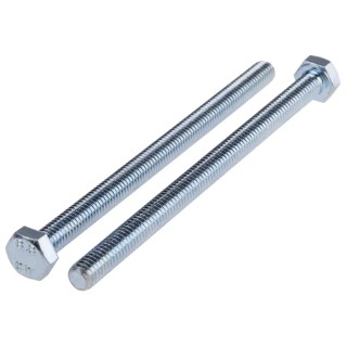RS PRO Steel Hex Bolt M6 x 90 mm Grade 8.8 Bright Zinc Finish 917-2867