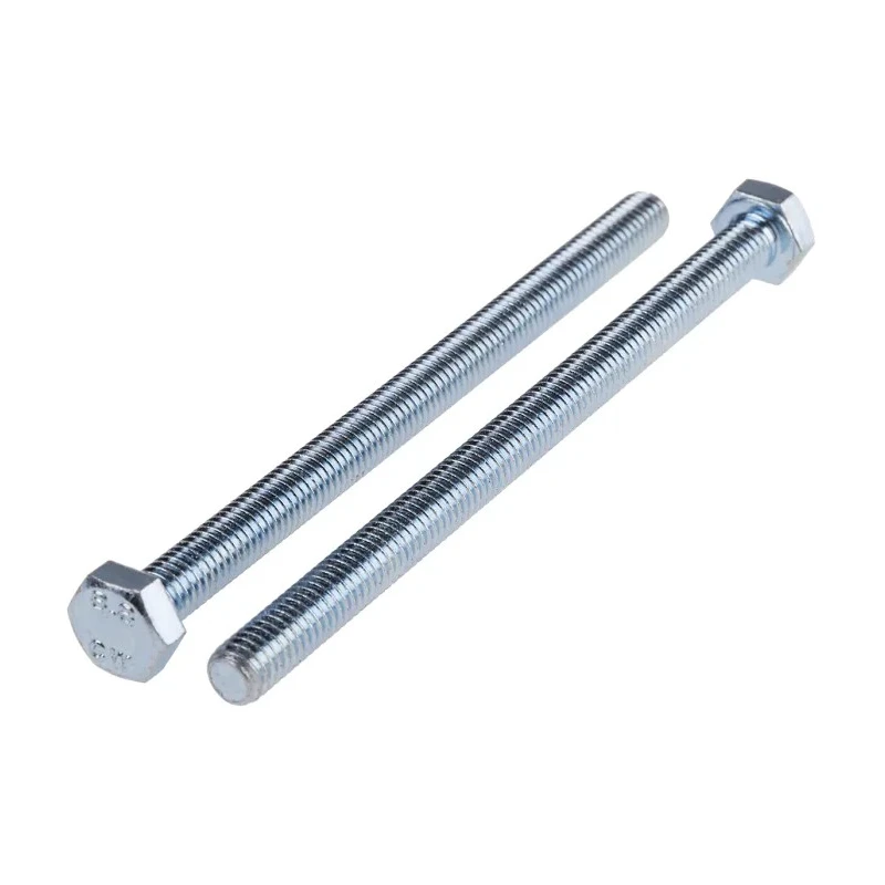RS PRO Steel Hex Bolt M6 x 90 mm Grade 8.8 Bright Zinc Finish 917-2867
