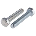 RS PRO Bright Zinc Steel Hex Bolt M8 x 45 mm Grade 8.8 DIN 933 917-2876