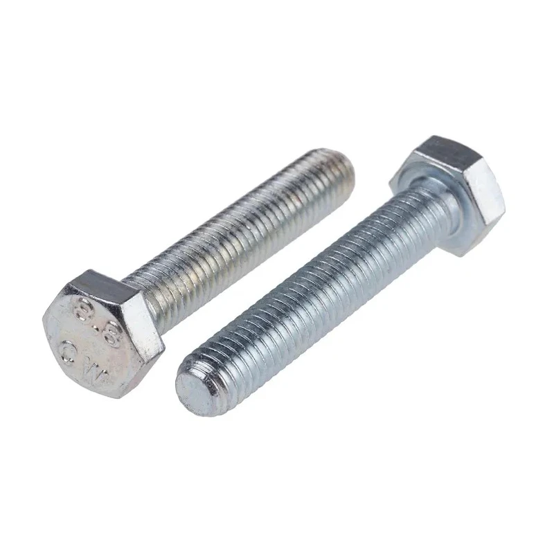 RS PRO Bright Zinc Steel Hex Bolt M8 x 45 mm Grade 8.8 DIN 933 917-2876
