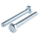 RS PRO Bright Zinc Steel Hex Bolt M10 x 80 mm Grade 8.8 Metric Thread DIN 933 917-2921