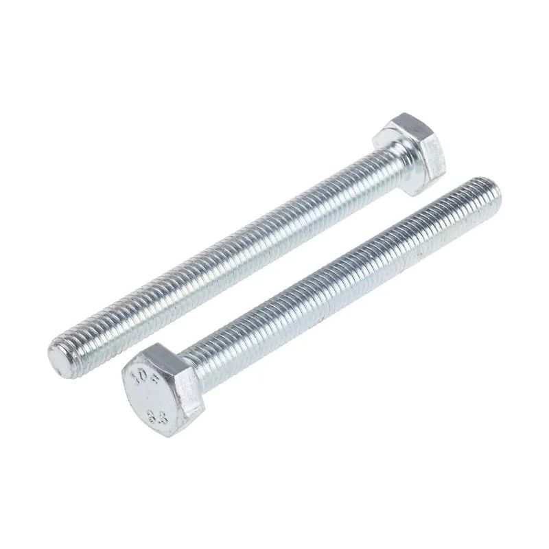 RS PRO High Tensile Bright Zinc Steel Hex Bolt M10 x 100 mm Grade 8.8 DIN 933 917-2933