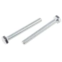 RS PRO Bright Zinc Steel Hex Bolt M10 x 90 mm Grade 8.8 DIN 933 917-2930