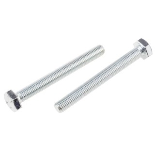 RS PRO Bright Zinc Steel Hex Bolt M10 x 90 mm Grade 8.8 DIN 933 917-2930