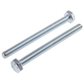 RS PRO Bright Zinc Steel Hex Bolt M10 x 120 mm Grade 8.8 DIN 933 917-2937