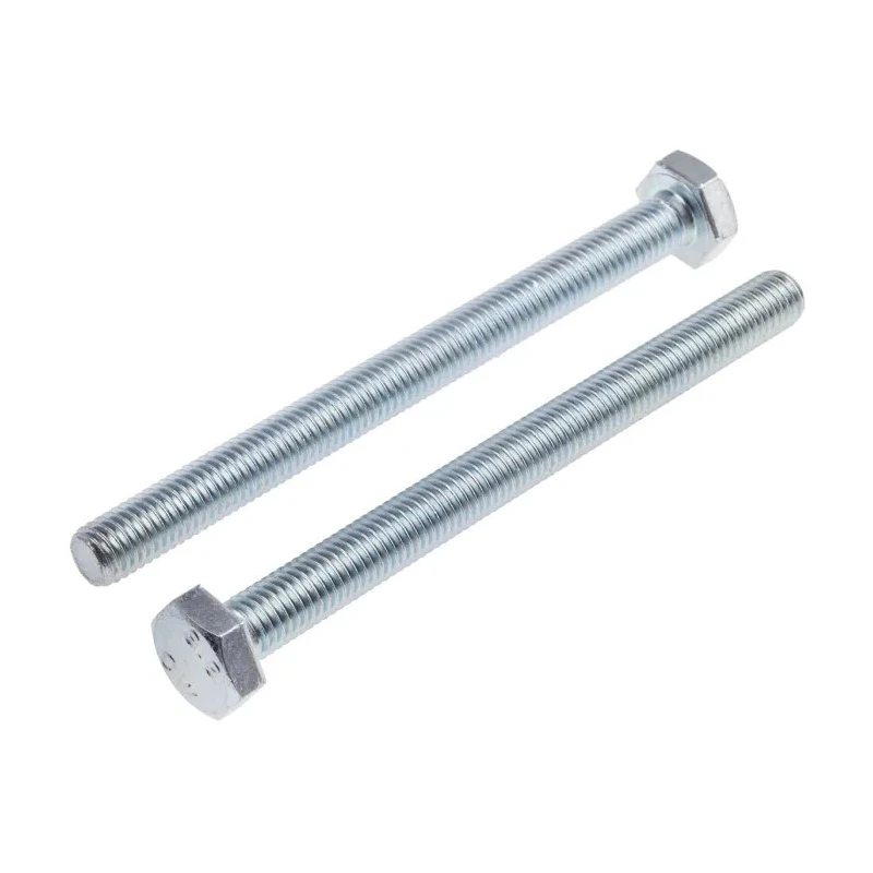 RS PRO Bright Zinc Steel Hex Bolt M10 x 120 mm Grade 8.8 DIN 933 917-2937