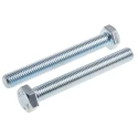 RS PRO Bright Zinc Steel Hex Bolt M12 x 100 mm Grade 8.8 DIN 933 917-2974