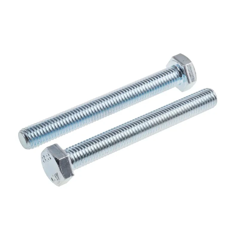 RS PRO Bright Zinc Steel Hex Bolt M12 x 100 mm Grade 8.8 DIN 933 917-2974