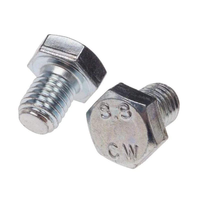 RS PRO Bright Zinc Steel Hex Bolt M12 x 16 mm Grade 8.8 Steel, DIN 933 917-2943