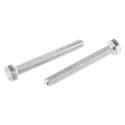 RS PRO Bright Zinc Steel Hex Bolt M8 x 65 mm Grade 8.8, DIN 933, High Tensile 917-2882
