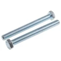 RS PRO Bright Zinc Steel Hex Bolt M12 x 120 mm Grade 8.8 DIN 933 917-2977