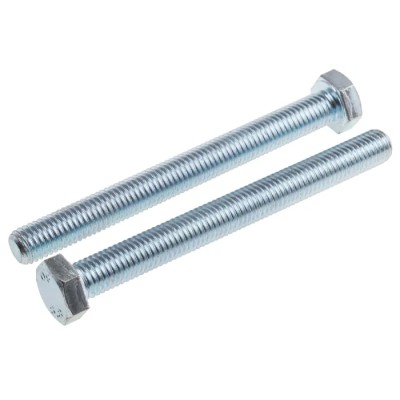 RS PRO Bright Zinc Steel Hex Bolt M12 x 120 mm Grade 8.8 DIN 933 917-2977
