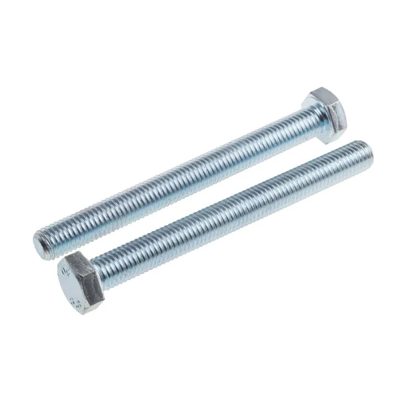 RS PRO Bright Zinc Steel Hex Bolt M12 x 120 mm Grade 8.8 DIN 933 917-2977