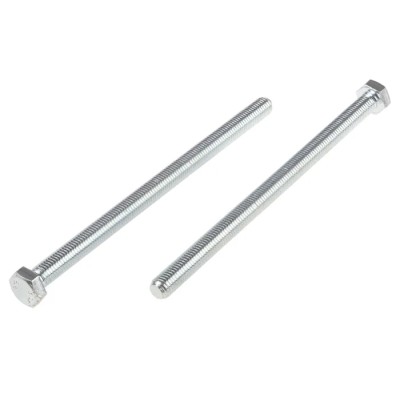 RS PRO Bright Zinc Steel Hex Bolt M12 x 200 mm Grade 8.8 High Tensile DIN 933 917-2987