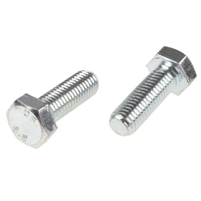 RS PRO Steel Hex Bolt Bright Zinc Finish M14 Thread x 40 mm Length Grade 8.8 917-2993
