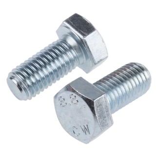 RS PRO Bright Zinc Steel Hex Bolt M14 x 30 mm Grade 8.8 DIN 933 917-2996