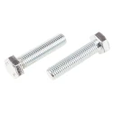 RS PRO Steel Hex Bolt M14 x 60 mm Bright Zinc Finish Grade 8.8 DIN 933 917-3003