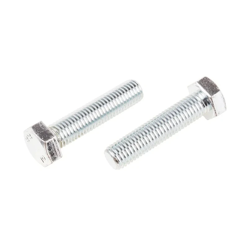 RS PRO Steel Hex Bolt M14 x 60 mm Bright Zinc Finish Grade 8.8 DIN 933 917-3003