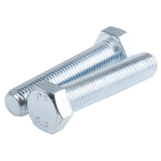 RS PRO Bright Zinc Steel Hex Bolt M16 x 75 mm Grade 8.8, DIN 933 917-3034