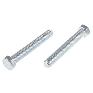 RS PRO Bright Zinc Steel Hex Bolt M16 x 120 mm Grade 8.8 Full Thread DIN 933 917-3040