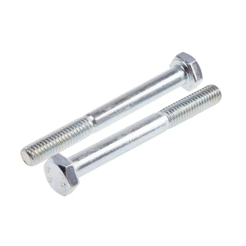 RS PRO Bright Zinc Plated Steel Hex Bolt M6 x 55 mm Grade 8.8 High Tensile DIN 931 917-3104