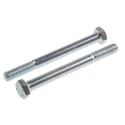 RS PRO Bright Zinc Plated Steel Hex Bolt M6 x 65 mm Grade 8.8 DIN 931 917-3113