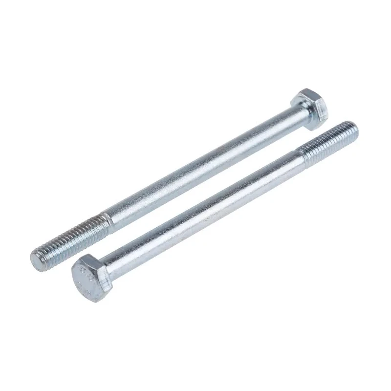 RS PRO Bright Zinc Plated Steel Hex Bolt M6 x 90 mm, Grade 8.8, DIN 931 917-3122