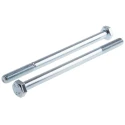 RS PRO Bright Zinc Plated Steel Hex Bolt M8 x 130 mm 8.8 Grade DIN 931 917-3157