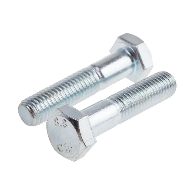 RS PRO Bright Zinc Plated Steel Hex Bolt M10 x 65 mm Grade 8.8 DIN 931 917-3160