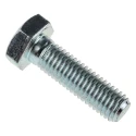 RS PRO Bright Zinc Plated Steel Hex Bolt M10 x 35 mm 8.8 Grade High Tensile DIN 931 917-3163
