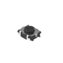 Alps Alpine Black Tactile Switch Button 0.4 mm SPST 50mA 12 V dc Surface SKSGAAE010